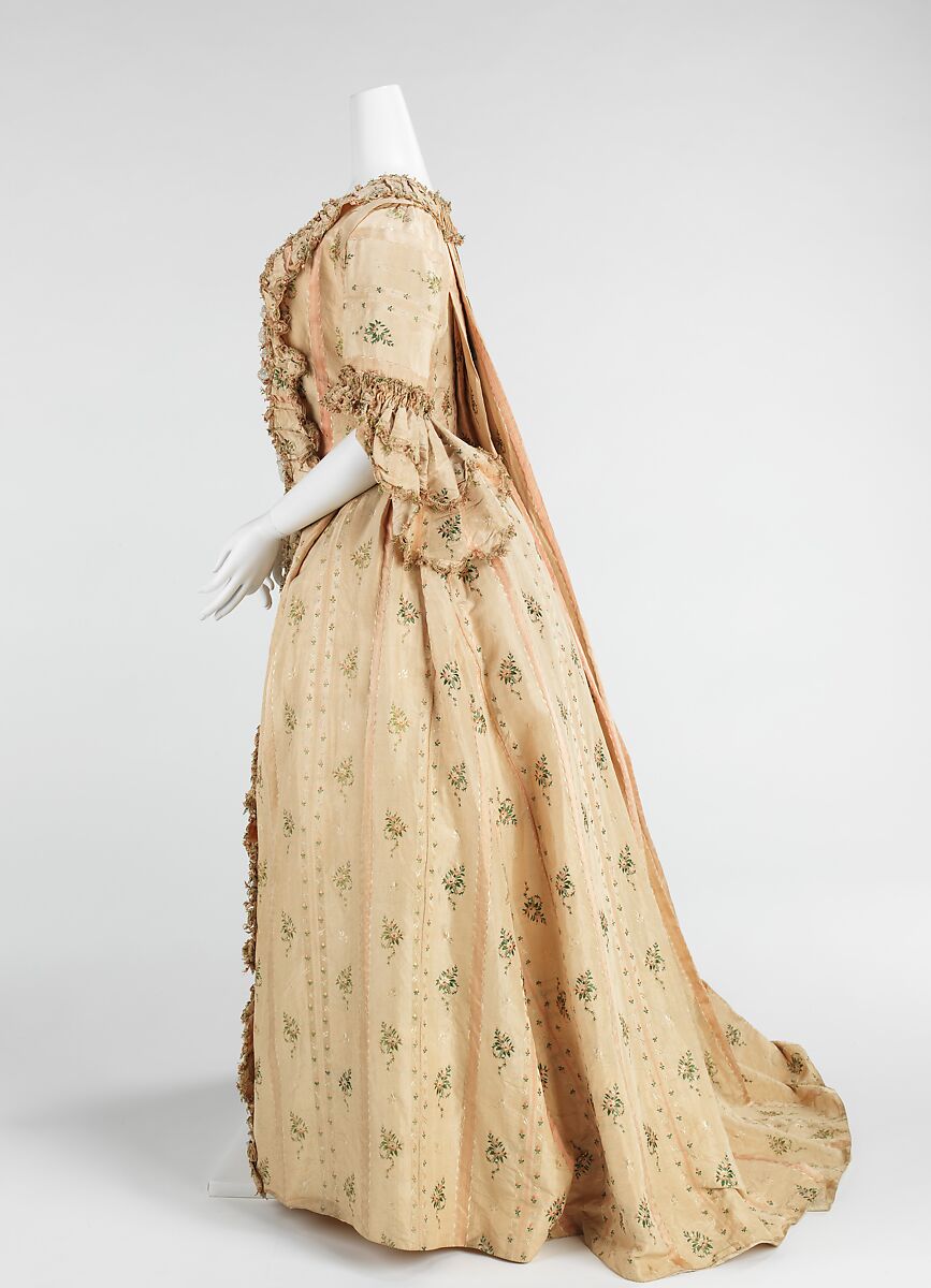 Robe à la française, silk, French