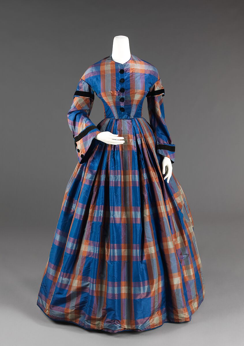 Afternoon dress, silk, American 