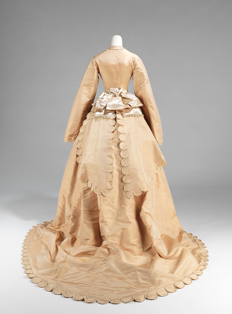 Wedding ensemble, (f, g) Courvoisier (French), silk, leather, American