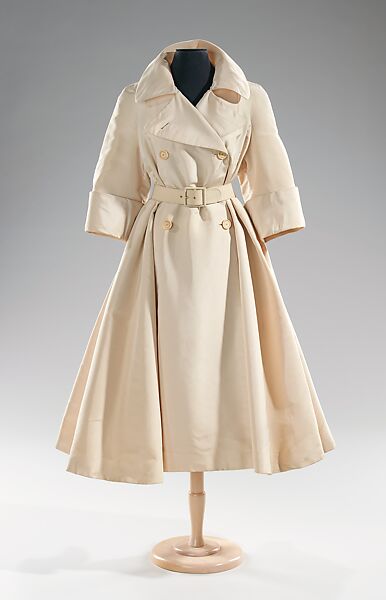 Evening trench coat, Norman Norell (American, Noblesville, Indiana 1900–1972 New York), silk, American 
