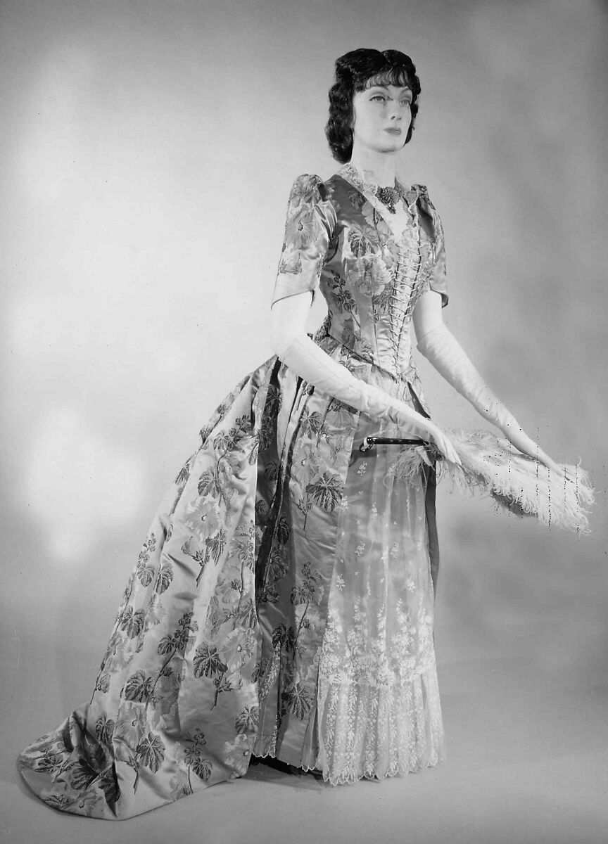 Dinner dress, silk, American