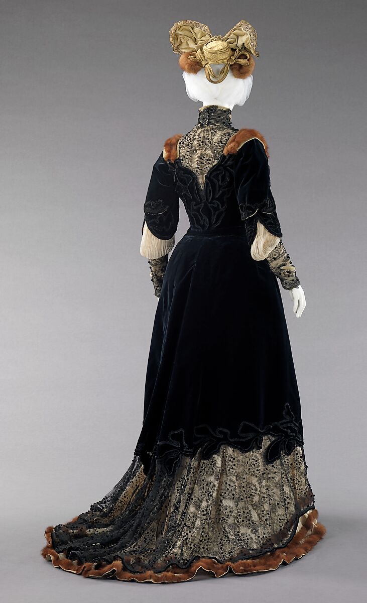 Afternoon ensemble, Raudnitz and Co. - Huet and Chéruit (French), silk, fur, French