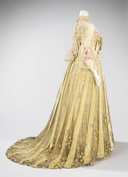 Evening dress, Jacques Doucet (French, Paris 1853–1929 Paris), silk, linen, French