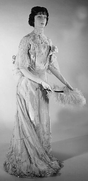 Evening dress, Jacques Doucet (French, Paris 1853–1929 Paris), silk, linen, French