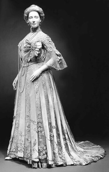 Evening dress, Jacques Doucet (French, Paris 1853–1929 Paris), silk, linen, French