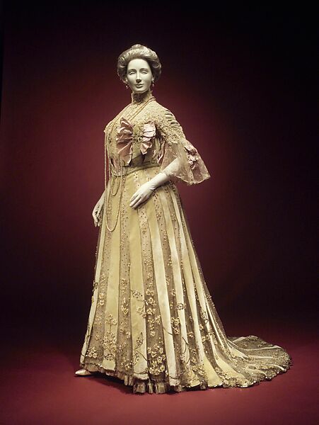 Evening dress, Jacques Doucet (French, Paris 1853–1929 Paris), silk, linen, French