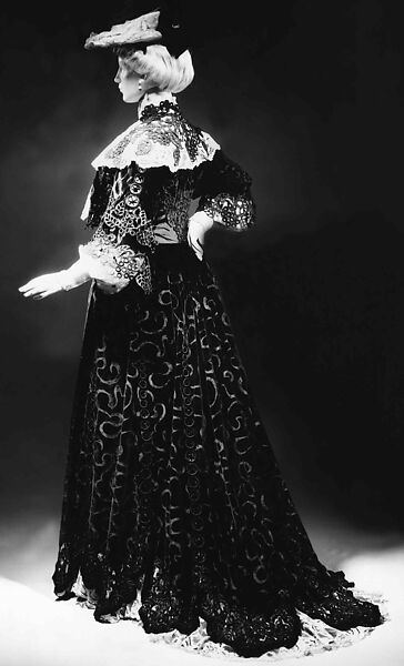 Visiting dress, Jacques Doucet (French, Paris 1853–1929 Paris), silk, French