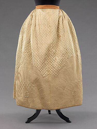 Petticoat 1740–60 Swedish Quilted petticoats were a part of