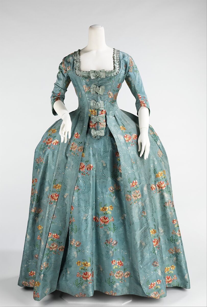 Robe à la française, silk, cotton, French