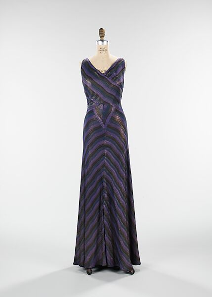Evening ensemble, Hawes Incorporated (American, 1928–40; 1947–48), silk, metal, American