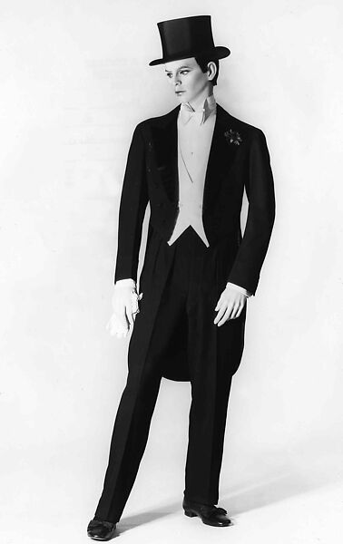 Evening suit, (a, b) House of Lanvin (French, founded 1889), wool, cotton, silk, French