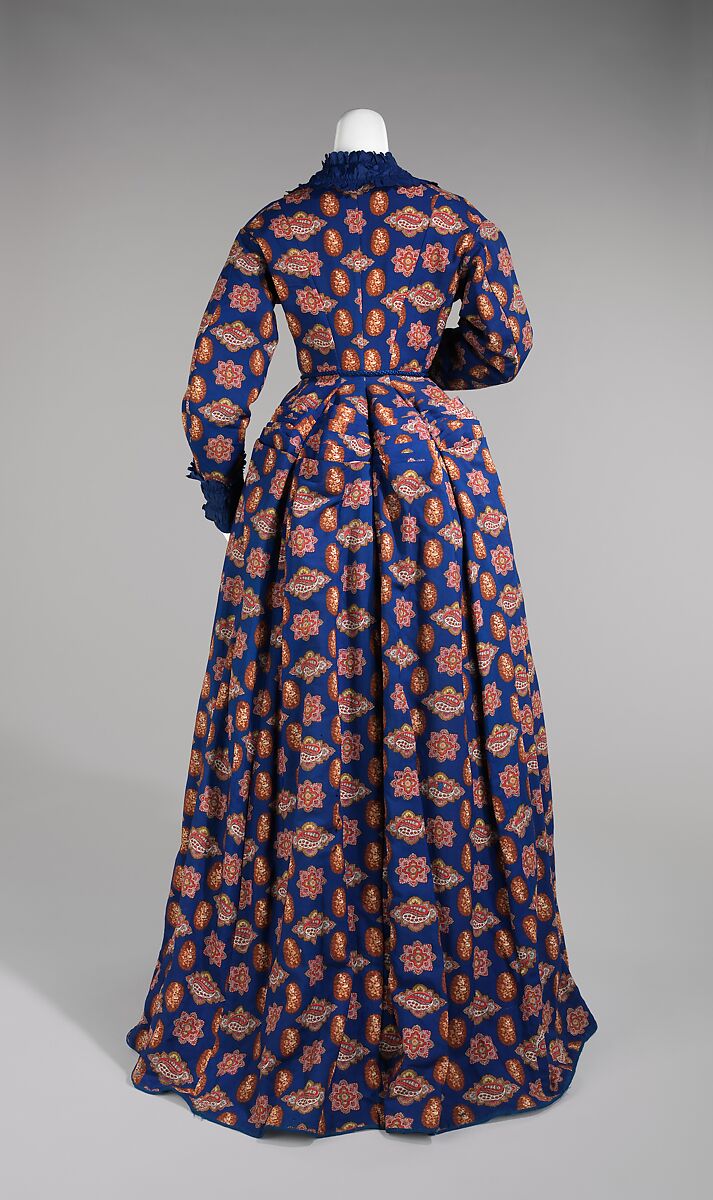 Dressing gown, wool, silk, American