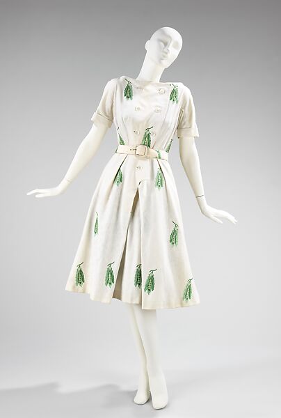 Dress, House of Givenchy (French, founded 1952), linen, French 