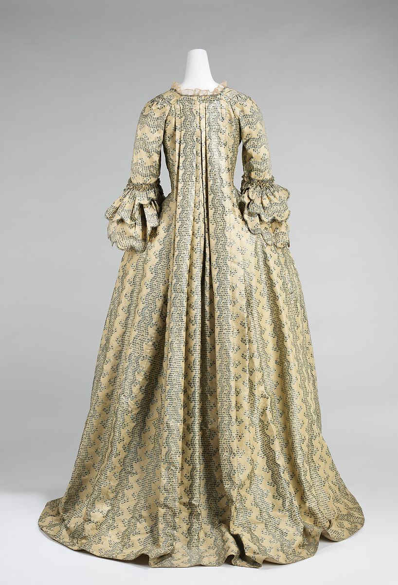 Robe à la française, silk, French