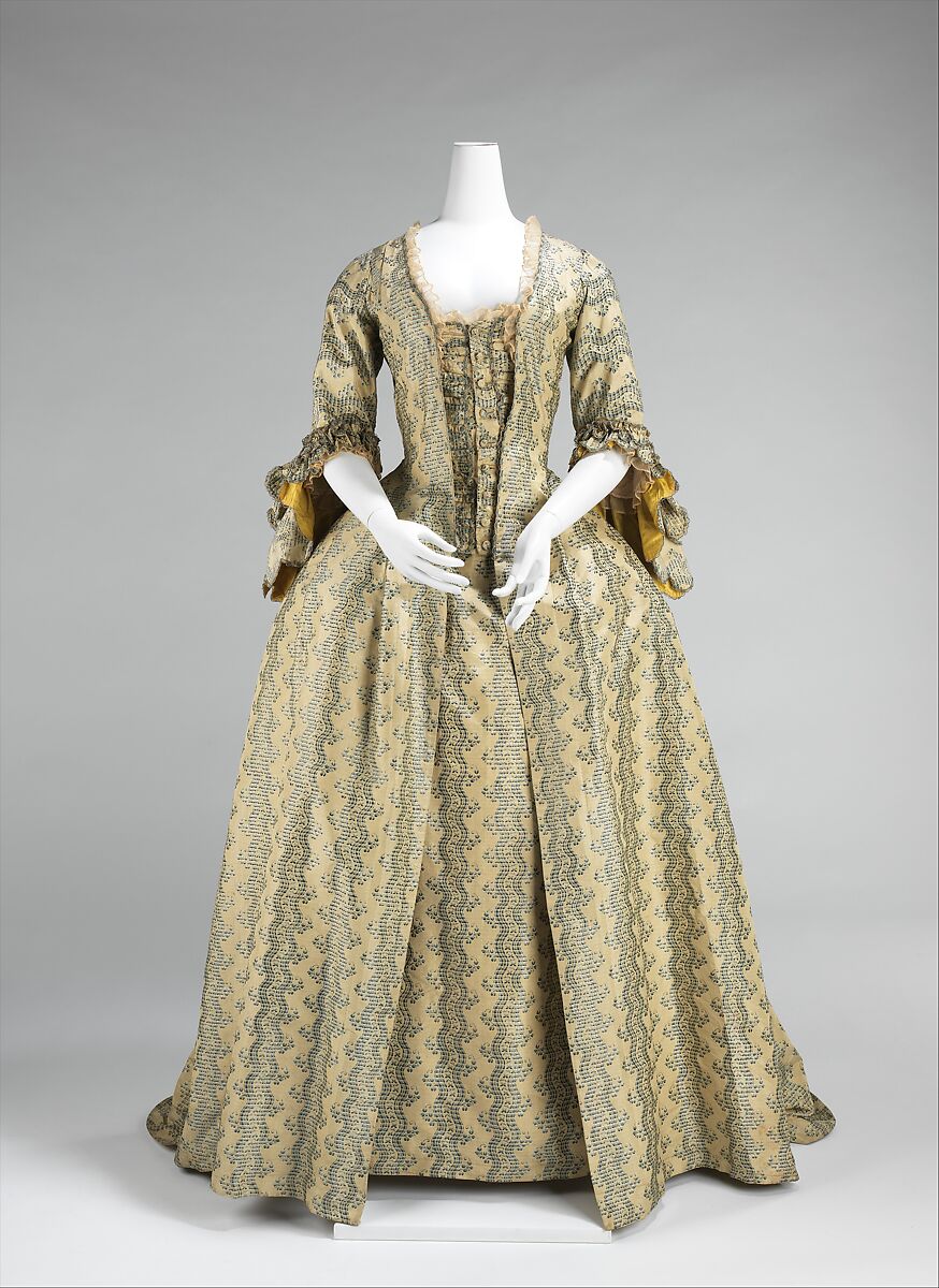 Robe à la française, silk, French 