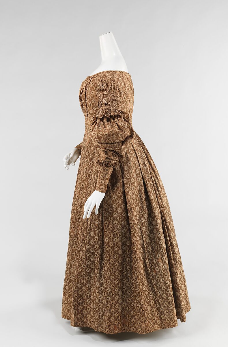 Dress, cotton, American