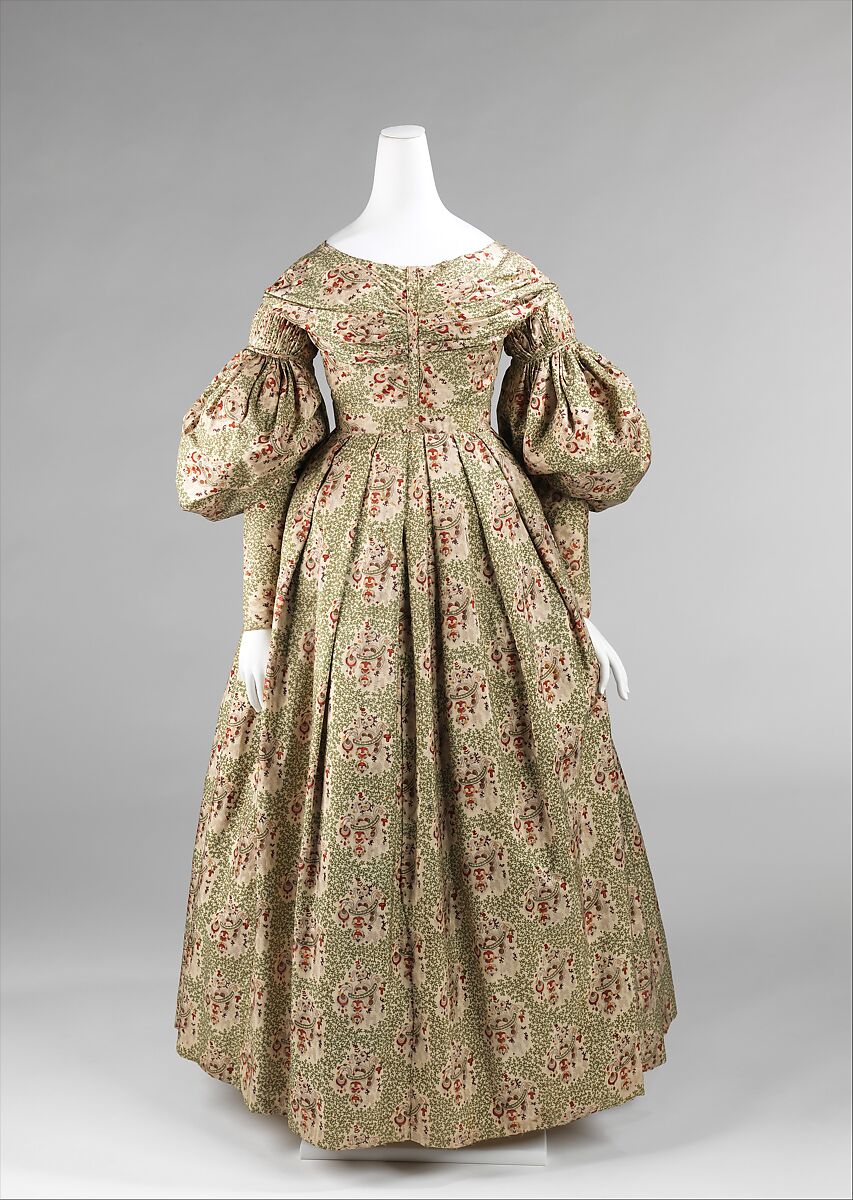 Morning dress, silk, American 