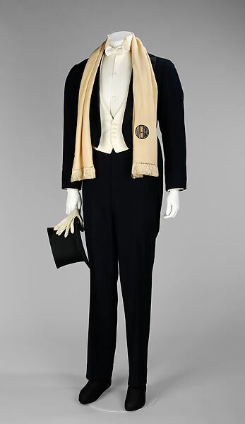 Evening suit, Brooks Brothers (American, founded 1818), wool, silk, cotton, leather, American 