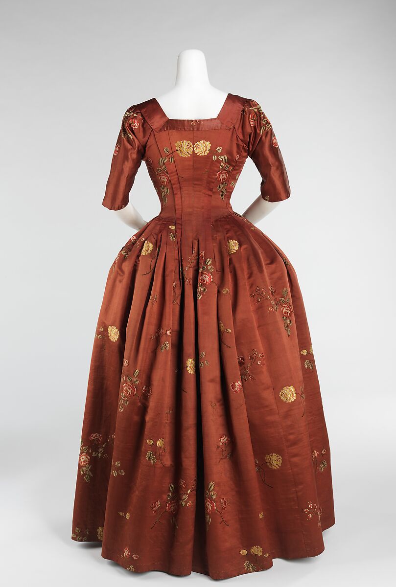 Robe à l'anglaise, silk, British