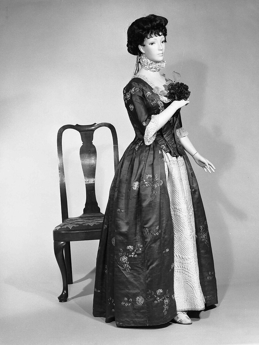 Robe à l'anglaise, silk, British