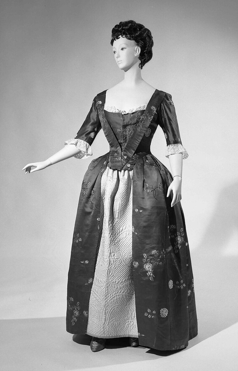 Robe à l'anglaise, silk, British