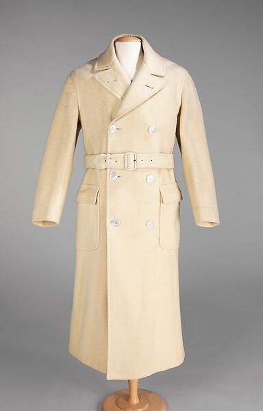 Overcoat, Brooks Brothers (American, founded 1818), wool, leather, shell, American 