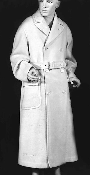 Overcoat, Brooks Brothers (American, founded 1818), wool, leather, shell, American