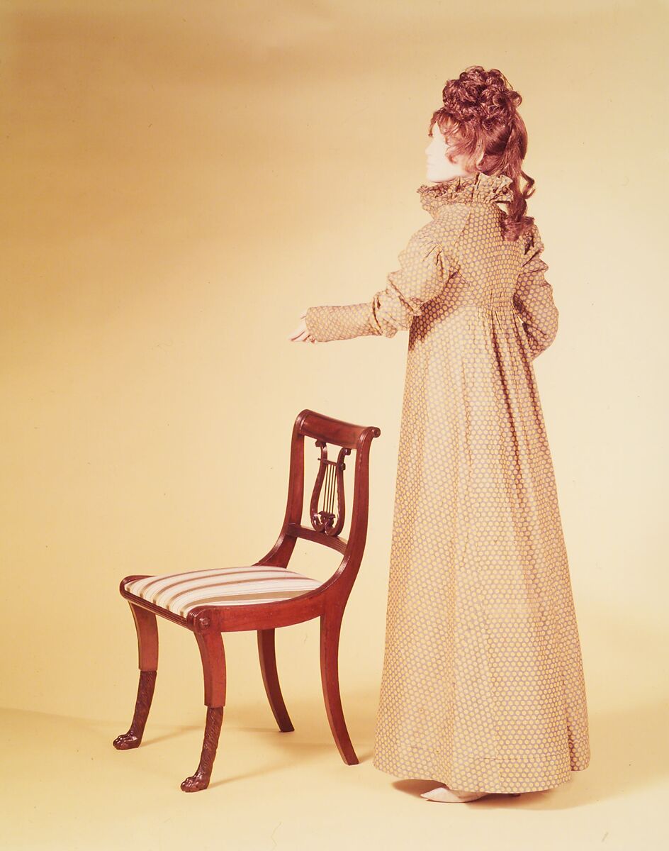 Dress, cotton, American