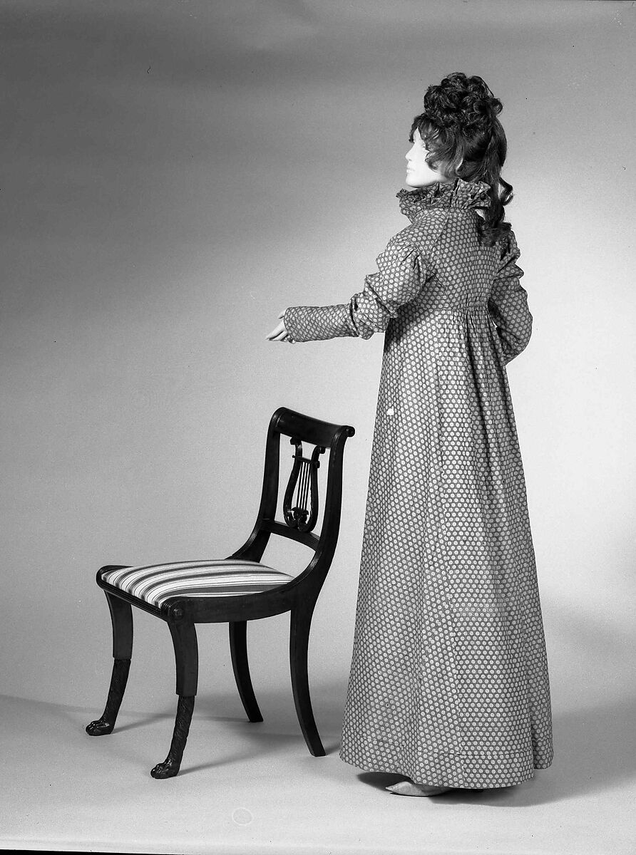 Dress, cotton, American