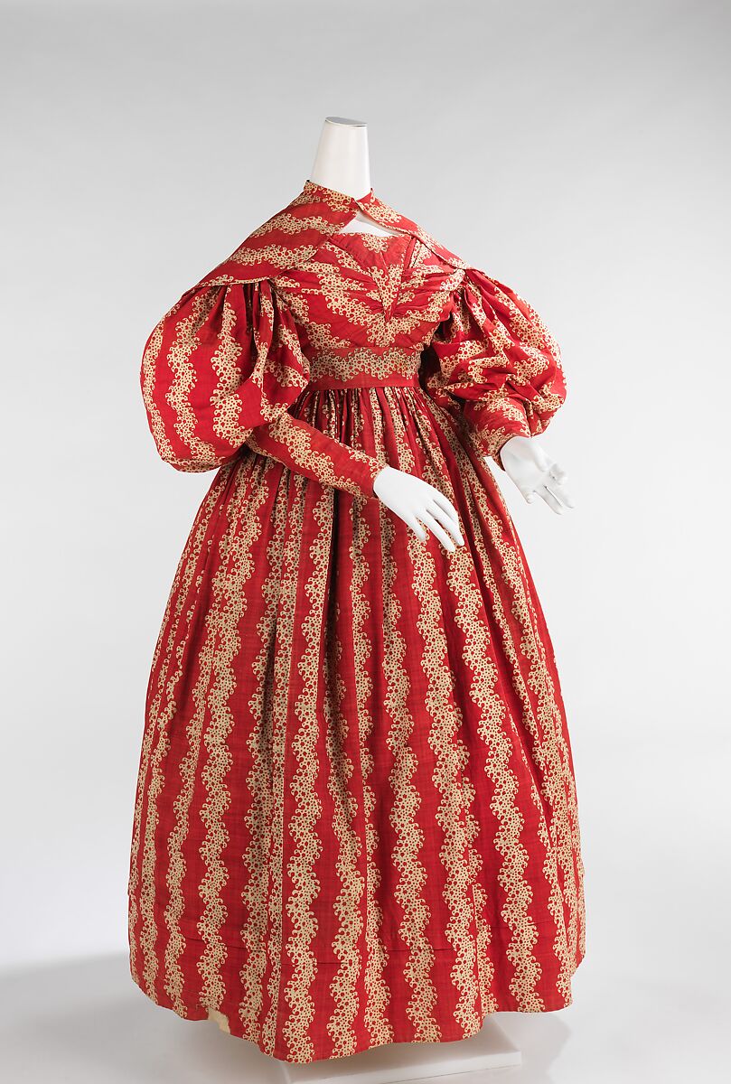 1830s Replica Cotton Print Gown -  Canada