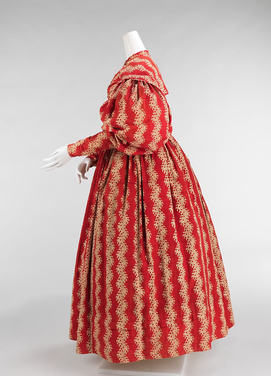 Dress, cotton, American