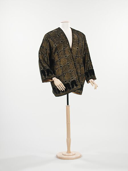 Evening jacket, Fortuny (Italian, founded 1906), silk, metallic pigment, Italian 