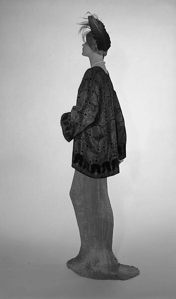 Evening jacket, Fortuny (Italian, founded 1906), silk, metallic pigment, Italian