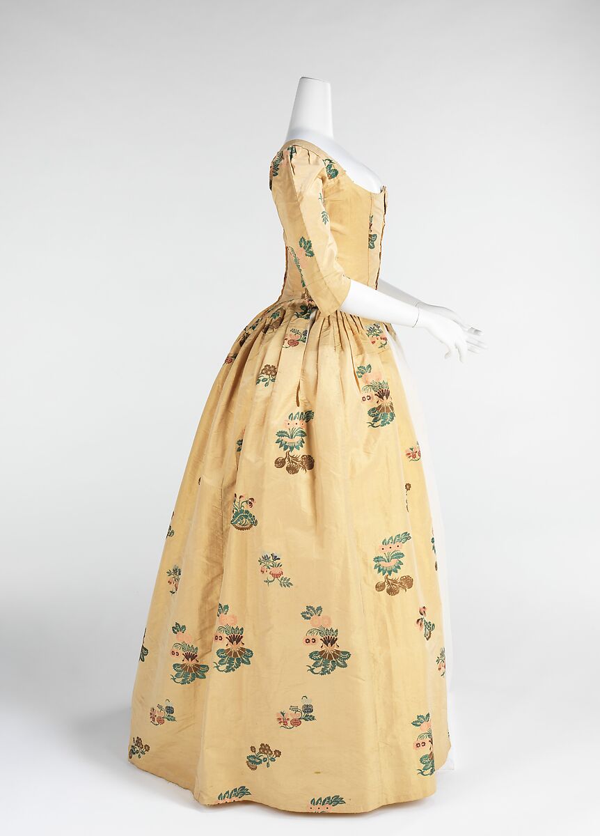 Robe à l'anglaise, silk, British