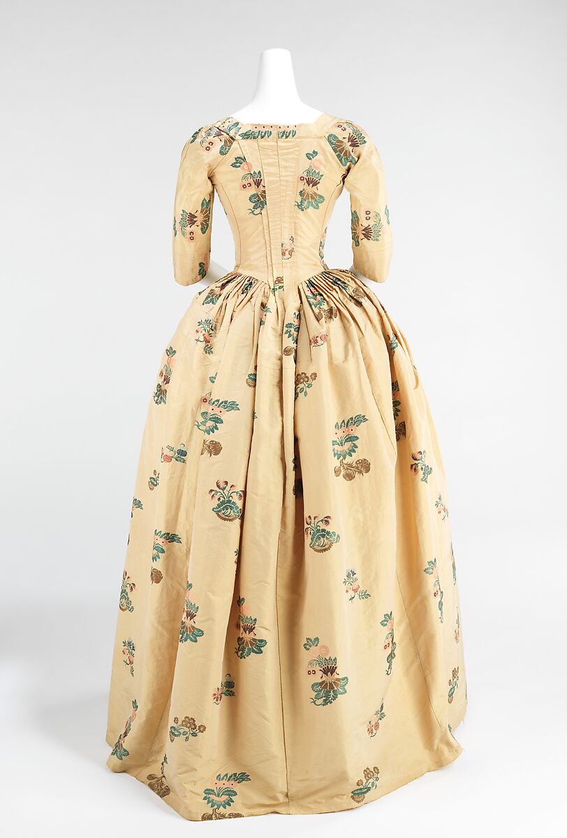 Robe à l'anglaise, silk, British