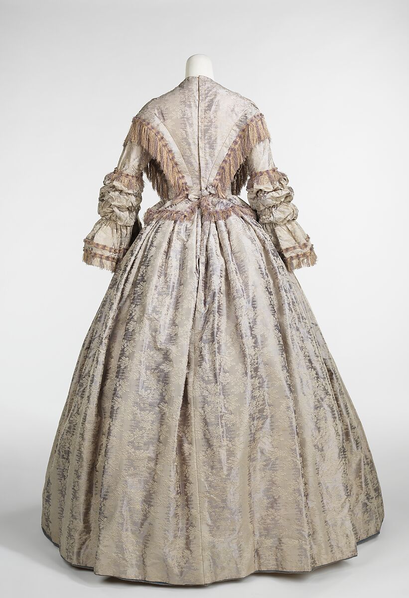 Afternoon dress, silk, British