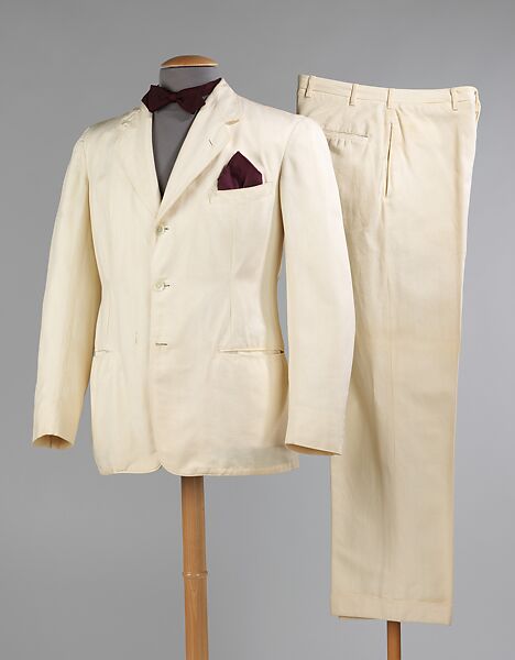 Suit, Goodall Worsted Company (American, 1824–1944), wool, cotton, synthetic, American 