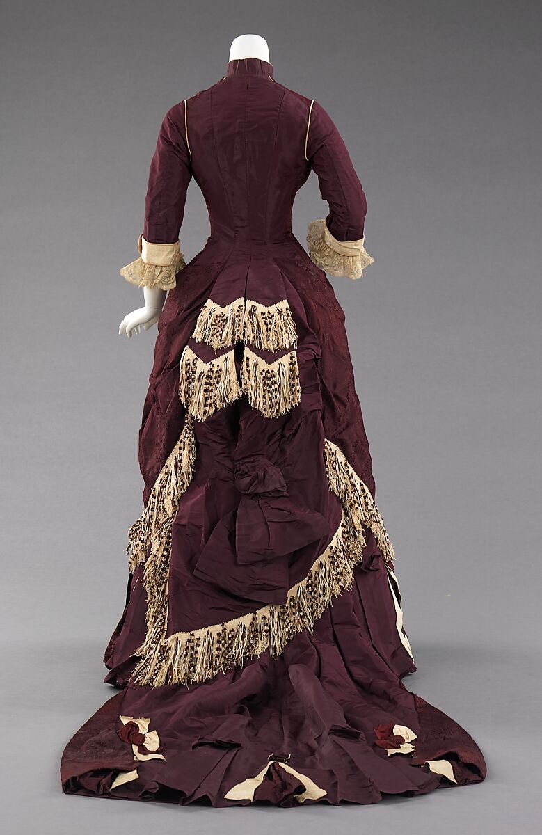 Afternoon dress, silk, abalone, American