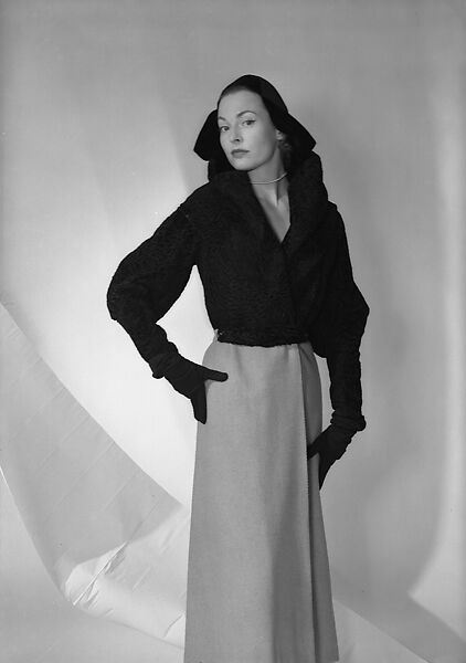 Evening coat, House of Lanvin (French, founded 1889), wool, fur, French