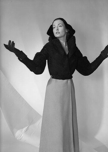 Evening coat, House of Lanvin (French, founded 1889), wool, fur, French