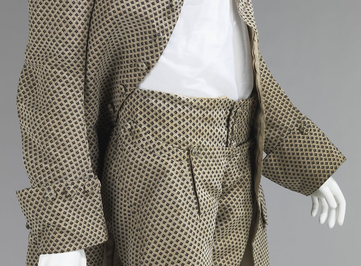 Suit, silk, British