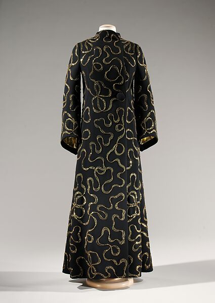 Evening coat, Pauline Trigère (American, born France, Paris 1908–2002 New York), wool, metal, American 