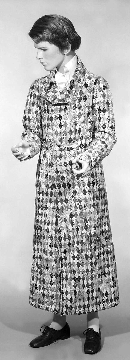 Dressing gown, cotton, British