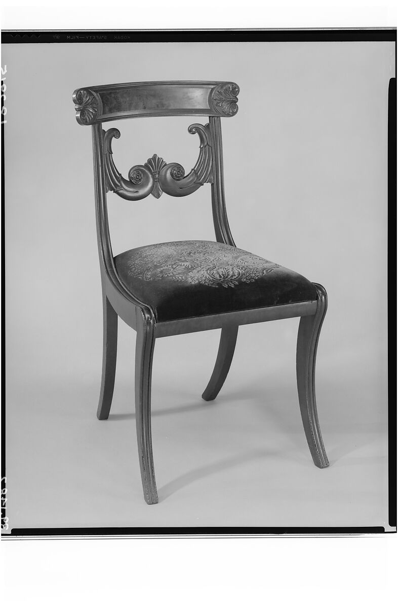 Side Chair, Mahogany, birch, American