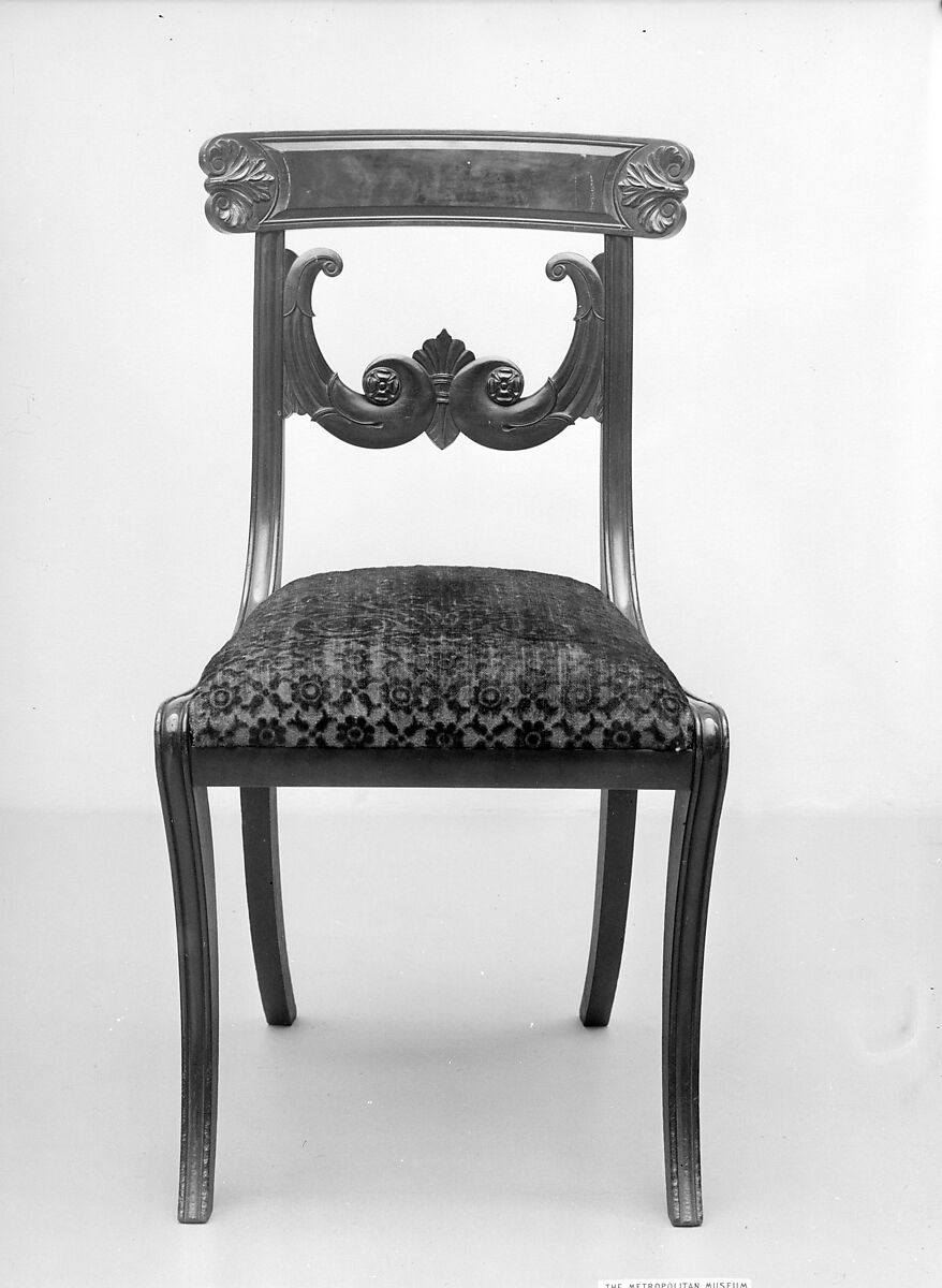 Side Chair, Mahogany, birch, American 