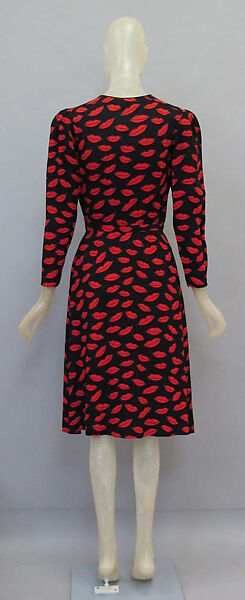 Dress, Yves Saint Laurent (French, founded 1961), rayon, polyester, plastic (vinyl), French