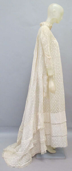 Dressing gown, cotton, American or European