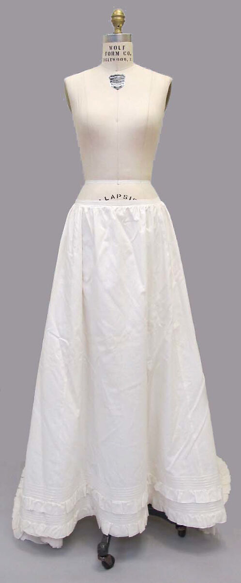 Petticoat, cotton, American or European 