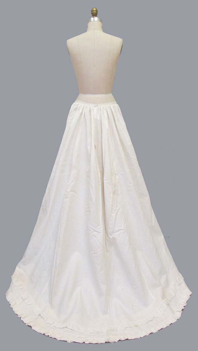Petticoat, cotton, American or European