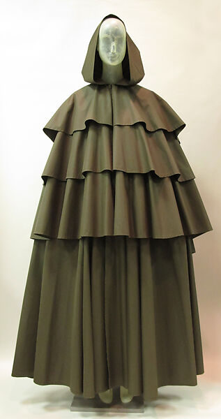 Cape, Madame Grès (Germaine Émilie Krebs) (French, Paris 1903–1993 Var region), cotton, metal, French 